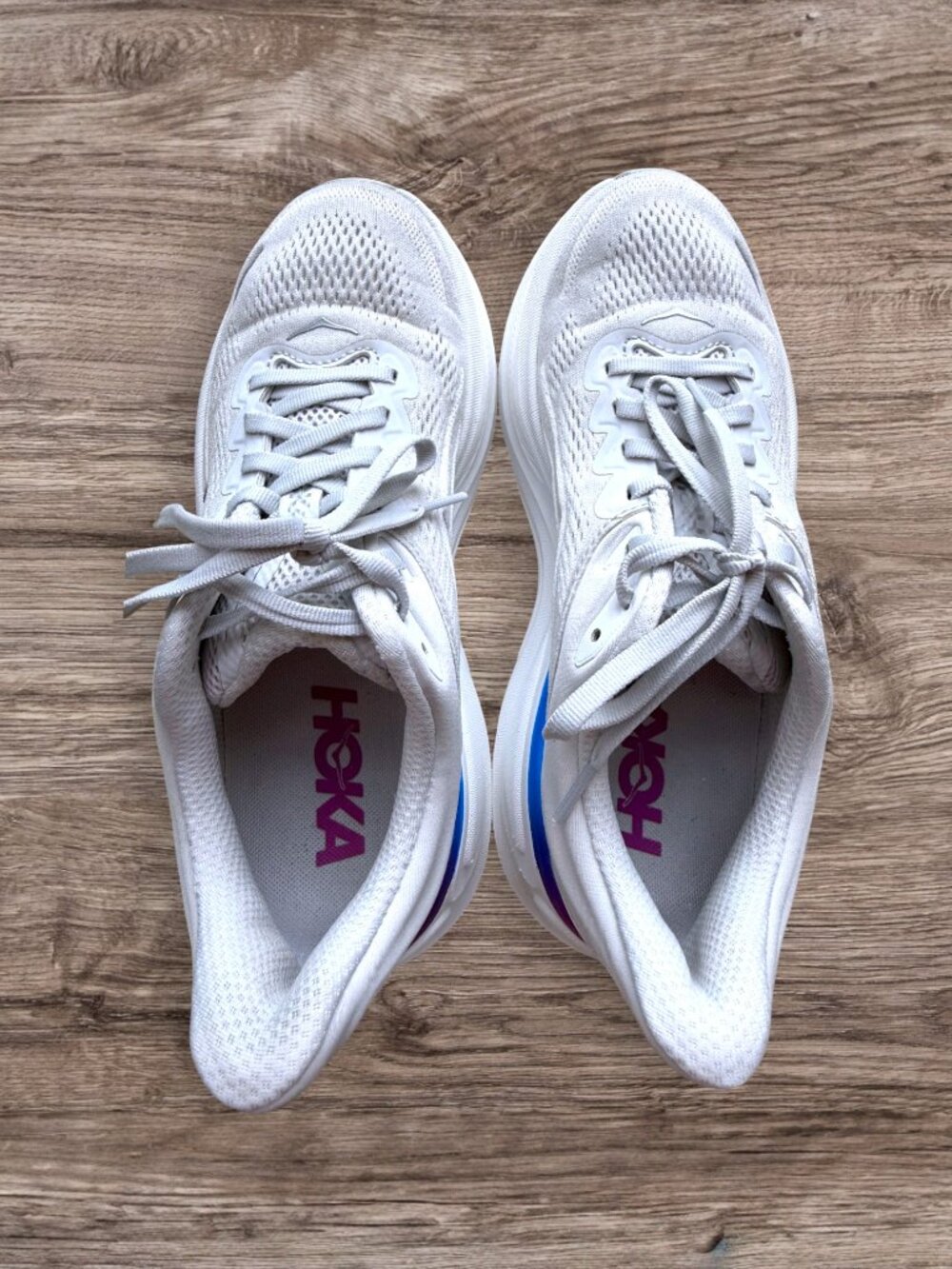 HOKA Bondi 9 Cosmic Grey White Running Shoes Women’s 7.5 - Picture 9 of 9